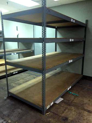 bulk storage shelving used 1